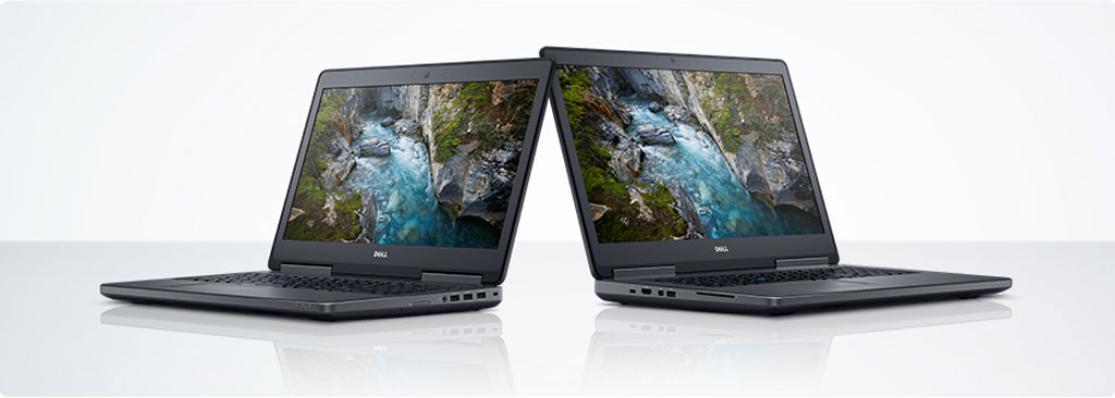 Bild Dell: Dell Precision 7520 und Dell Precision 7720.